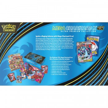 Pokémon Mega Evolution: Mega Charizard X ex Ultra Premium Collection Box (anglų k.)